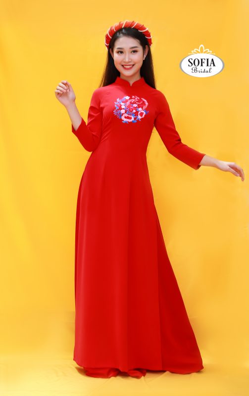 Áo dài cưới thêu tay, áo dài cô dâu SOFIA BRIDAL Thiết kế Tinh tế - Phong Cách Hiện Đại, Cập nhật xu hướng liên tục – Hotline 0936343596