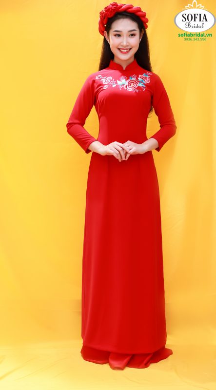áo dài cô dâu - Phong Cách Hiện Đại, Tinh Tế