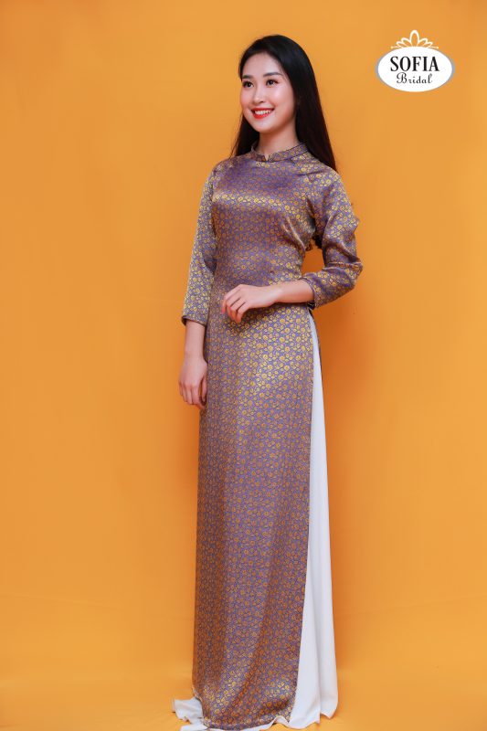Áo dài quý bà sang trọng quý phái - Phong cách hiện đại