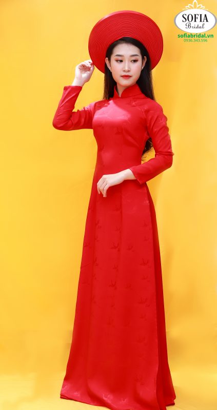  Áo dài cưới màu đỏ - Phong Cách Hiện Đại, Trẻ trung