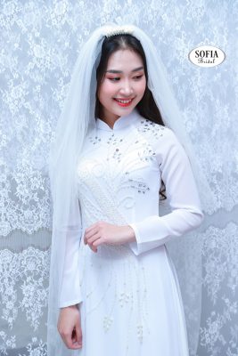 áo dài cô dâu đẹp mùa cưới