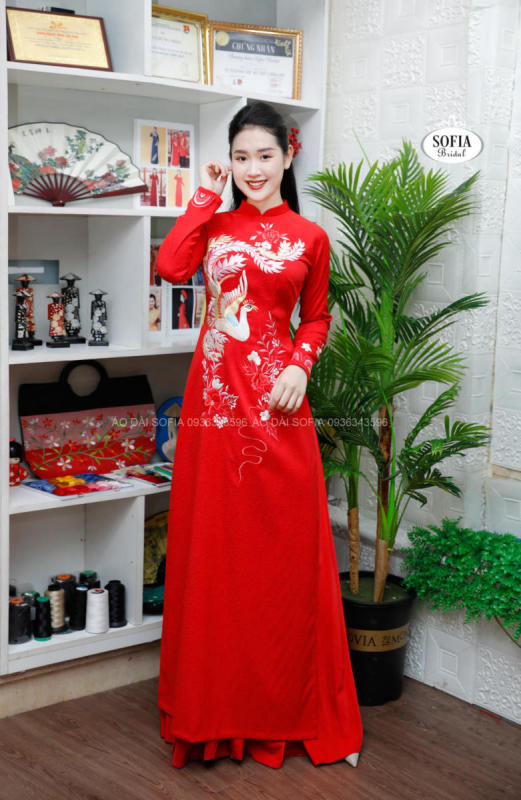 áo dài cưới tại Mê Linh