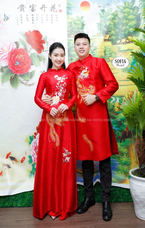 áo dài cưới đẹp tại Hà Nội